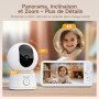 ARENTI Babyphone Camera Bébé, Baby Phone Vidéo Connecté Smartphone, Baby Moniteur Vidéo avec VOX, Détection de Température, Aler