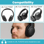 Coussinets de Rechange pour JBL Tune T700BT/T710/T720/T750BTNC/T760NC Noirs, Cuir protéiné + Mousse à mémoire, Housse Casque jbl
