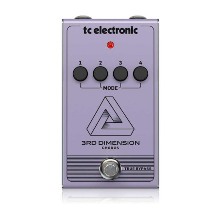 TC Electronic 3RD DIMENSION CHORUS Recréation de Pédale de Chorus Vintage Analogique avec Sélection d’Effets par 4 Boutons et Ci