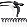 Quelcc 16 Paires Retenues de Lunettes en Silicone, Anti Glisse Lunettes, Lunettes Porte-Lunettes Anti-Dérapant, Crochets d'oreil