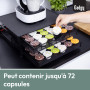 Gadgy Porte Capsules Dolce Gusto avec Tiroir | Tiroir de Rangement pour 72 Capsules | Support Organisateur pour Dosettes Dolce G