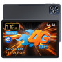 KINGRID W90 Tablette 4G avec Carte Sim - 24 Go+ 256 Go(4 to TF), Tablette Tactile 11 Pouces, 1920 * 1200 FHD+ Écran, Android 15,