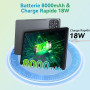 KINGRID W90 Tablette 4G avec Carte Sim - 24 Go+ 256 Go(4 to TF), Tablette Tactile 11 Pouces, 1920 * 1200 FHD+ Écran, Android 15,
