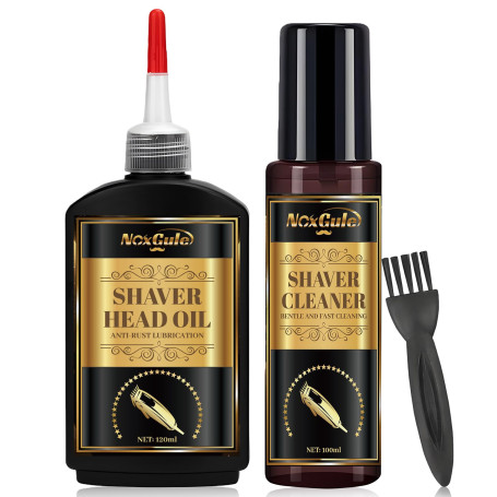 NoxGule Huile Tondeuse Cheveux Nettoyant Rasoir, Huile pour Tondeuse à Cheveux, Désinfectant Tondeuse Cheveux, Lubrification, Pr