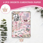 VelvetGlow 6 Pcs Inserts pour étui Clair pour liseuse, 2 Pcs Set de Charms pour Bouchons antipoussière, Accessoires de Charme ré