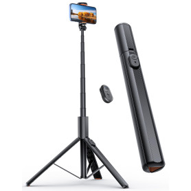 ANXRE 180cm Trepied Smartphone Monopods Portable, NT79 Extensible Perche a Selfie avec Télécommande Détachable, Trepied Telephon