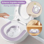 TNOMSNO Bidet Toilette WC, Bain de Siège Bidet avec Chasse d'eau, Pliable Sitz Bain Bassin Bain pour Soins Postpartum, Soulageme