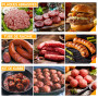 Hachoir a viande AOBOSI 3-IN-1 Hachoir à viande électrique avec 3 plaques de coupe en inox, 1 Kubbe et 3 tubes de remplissage po