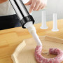 Poussoir à Saucisses Manuel, Smavles Machine à Saucisses, Remplissage de Saucisses,Pratique Machine à saucisses et 4 Remplissage