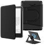 MoKo Coque Pivotante à 360° pour 7" Kindle Paperwhite 12e Gén 2024&Kindle Colorsoft 2024/2025, Étui Protection à Dos Clair Magné