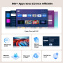 Videoprojecteur 4K【800+Officiel App/Dolby Audio】 1600 ANSI 1080P Projecteur Video | Focus Électrique & 4D/4P Keystone & CEC| WiF