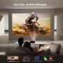 Videoprojecteur 4K【800+Officiel App/Dolby Audio】 1600 ANSI 1080P Projecteur Video | Focus Électrique & 4D/4P Keystone & CEC| WiF