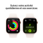 Apple Watch Series 11 [GPS 46 mm] Montre connectée avec boîtier Or Rose et Bracelet Sport Rose Tendre. Score de Sommeil, Moniteu