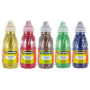 CLEOPATRE - Lot de 5 peintures pailletées multi au format de 250 ml