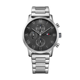 Tommy Hilfiger Montre Analogique Multifunction à Quartz pour Homme avec Bracelet en Acier Inoxydable ou Bracelet en Cuir