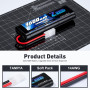 Zeee RC Batterie 7,2V 3600mAh NiMH Batterie pour RC Voiture RC Camion RC Hobby (2 Paquets)