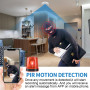Yadayuki Caméra Espion WiFi 5G Ghz, Mini Camera Cachée Détecteur de Fumée，HD 1080P Mini Caméra Espion,Enregistreur Surveillance 