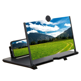 Téléphone Agrandisseur Ecran, Loupe Grossissante pour Téléphone, 3D Amplificateur D'écran, Loupe pour Écran de Téléphone, Compat