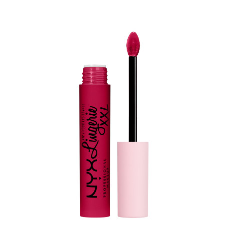 NYX Professional Makeup Rouge à Lèvres Liquide Mat Lip Lingerie XXL, Longue Tenue, Formule Vegan, Sans transfert, Teinte : Stami