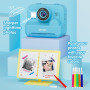 Appareil Photo Enfant, Appareil Photo Instantané 2.4" Écran avec Papier d'impression et Carte 32GB, Mode Video et Selfie, Jouet 