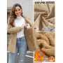 Nadeer Manteau Femme Hiver Polaire Chaud Veste Parka Manteau à Capuche Manches Longues Blouson Zippé Outercoat avec Poches
