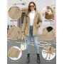 Nadeer Manteau Femme Hiver Polaire Chaud Veste Parka Manteau à Capuche Manches Longues Blouson Zippé Outercoat avec Poches