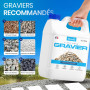 BIBODU Liant Gravier Extérieur 5L | Liant pour Gravier | Colle Gravier Exterieur | Parfait pour Gravier, Pierres et Paillis | Ut