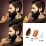 Kit Soin Barbe Homme Avec Huile à Barbe, Sérum de Croissance, Lavage, Baume, Brosse, Peigne, Ciseaux à Barbe
