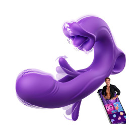 Vibromasseurs sex toýs femme, 3 IN 1 gode vibro-masseur sextoy vibromasseur, femme clitoridien puissant Avec 7 modes de batteme