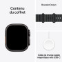 Apple Watch Ultra 3 [GPS + Cellular 49 mm] Montre connectée Course à Pied et Multisport avec boîtier Titane Noir et Bracelet Oce