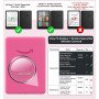 MoKo Coque Pivotante à 360°pour 7"Kindle Paperwhite 12e Gén 2024&Kindle Colorsoft 2024/2025,Étui Protection à Dos Clair Magnétiq