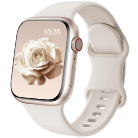 Yoohoo Bracelet en Silicone Compatible avec Bracelet Apple Watch 40mm 44mm 45mm 46mm 42mm 41mm 38mm 49mm – Design Original pour 