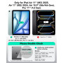 ESR Coque Magnétique pour iPad Air 11 Pouces M3/M2 (2025/2024), iPad Air 5/4 (2022/2020), iPad Pro 11 2018, Fixation Magnétique,