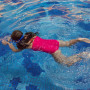 TIZAX Maillot de Bain Une pièce pour Fille avec Bretelles Multiples croisées dans Le Dos UPF 50+ à séchage Rapide