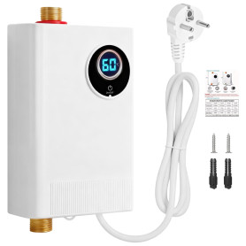 Chauffe-eau électronique instantané de cuisine 220 V 3800 W - Mini chauffe-eau électrique sans réservoir - Chauffe-eau instantan