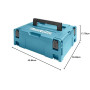 COFFRET MAKITA DE TRANSPORT MAKPAC2 395x295x157 MM (coffret nu) - 821550-0