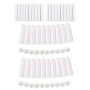 KGDUYC 20 Pièces Stick Inhalateur pour Huiles Essentielles Nez,Tubes Inhalateurs Réutilisable Plastiques Vides Aromathérapie ave