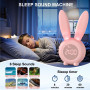 Homealexa Réveil Matin à Induction en Forme de Lapin Mignon, Intelligent Réglage Automatique Lumière de Respiration, Affichage T