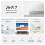 TP-Link WiFi 7 Mesh BE3600 Bi-Bande, Port Ethernet 1,0 Gbps, Opération Multi-Liaison(MLO), Itinérance Transparente, Contrôle Par