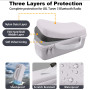 co2CREA Dur Étui de Voyage Rigide Housse Cas Coque pour JBL Tuner 3 Portable