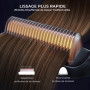 TYMO Brosse Lissante pour Cheveux, Fer à Lisser Peigne Chauffant Avec 25s PTC Chauffage, 5 RéGlages De TempéRature, Lisseur Chev