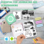 ZAKVOP Mini Imprimante Portable, Mini Imprimante Thermique, imprimante Photo Portable pour Android et iOS, imprimante sans Encre