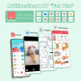 ZAKVOP Mini Imprimante Portable, Mini Imprimante Thermique, imprimante Photo Portable pour Android et iOS, imprimante sans Encre