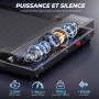 Tapis de Marche Course - Walking Pad 2.0HP Vitesse Réglable avec Télécommande, 1-6 km/h Treadmill pour Maison Bureau Charge Max 
