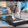 Tapis de Marche Course - Walking Pad 2.0HP Vitesse Réglable avec Télécommande, 1-6 km/h Treadmill pour Maison Bureau Charge Max 