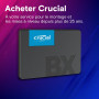 Crucial BX500 SATA SSD 1To2.5 Interne, jusqu'à 540MB/s, Compatible avec Ordinateur Portable et de Bureau (PC), 3D NAND, Accéléra