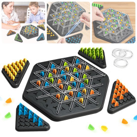 Jeu De Triangle en Chaîne,Jeu d'échecs Triangulaire, Échecs Triangulaires en Chaîne Interactifs,Jeu De Stratégie pour Enfant et 