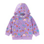 LitBud Sweat à Capuche Zippé pour Filles, Veste à Capuche à Manches Longues Sweatshirt pour Enfants Vêtement Âge 1-8 Ans