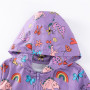 LitBud Sweat à Capuche Zippé pour Filles, Veste à Capuche à Manches Longues Sweatshirt pour Enfants Vêtement Âge 1-8 Ans