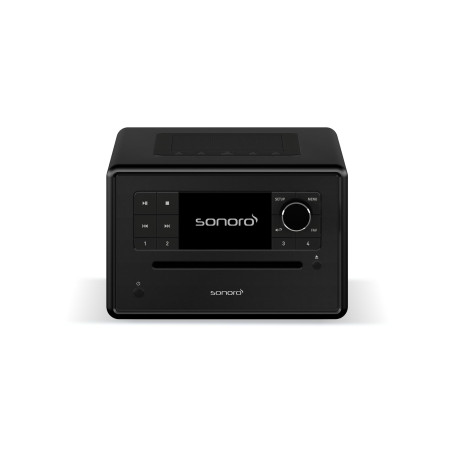 sonoro Elite Internetradio avec lecteur CD (FM, DAB Plus, podcasts, Spotify, Amazon Music, Deezer) Noir mat